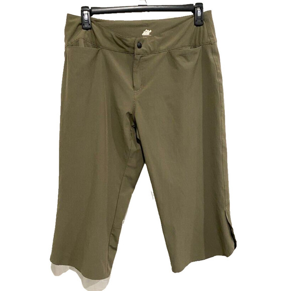 Eastern Mountain Sports - Athletic hiking capri women's size Large Hunter green - Picture 1 of 4